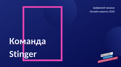 Команда Stinger вошла в 10-ку лучших на хакатоне "Цифровой прорыв"